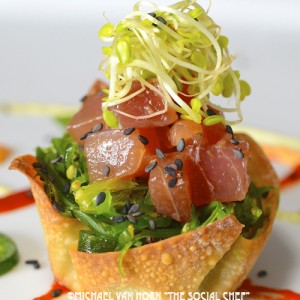Tuna Wonton Cups