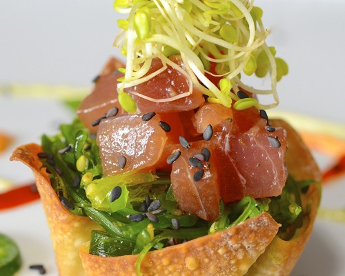 Tuna Wonton Cups