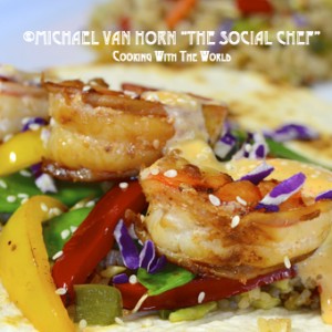 Asian Shrimp Taco