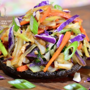 The Social Chef Asian Slaw Portobello