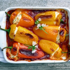 Basil-Goat-Cheese-Stuffed-Sweet-Peppers-2-cooked