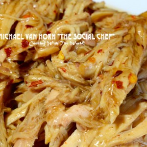 The Social Chef Crockpot Spicy Honey Chicken