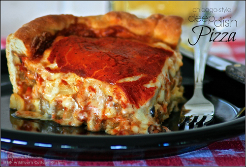 chicago pizza slice