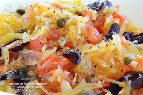 Master The Social Chef Mediterranean Spaghetti Squash